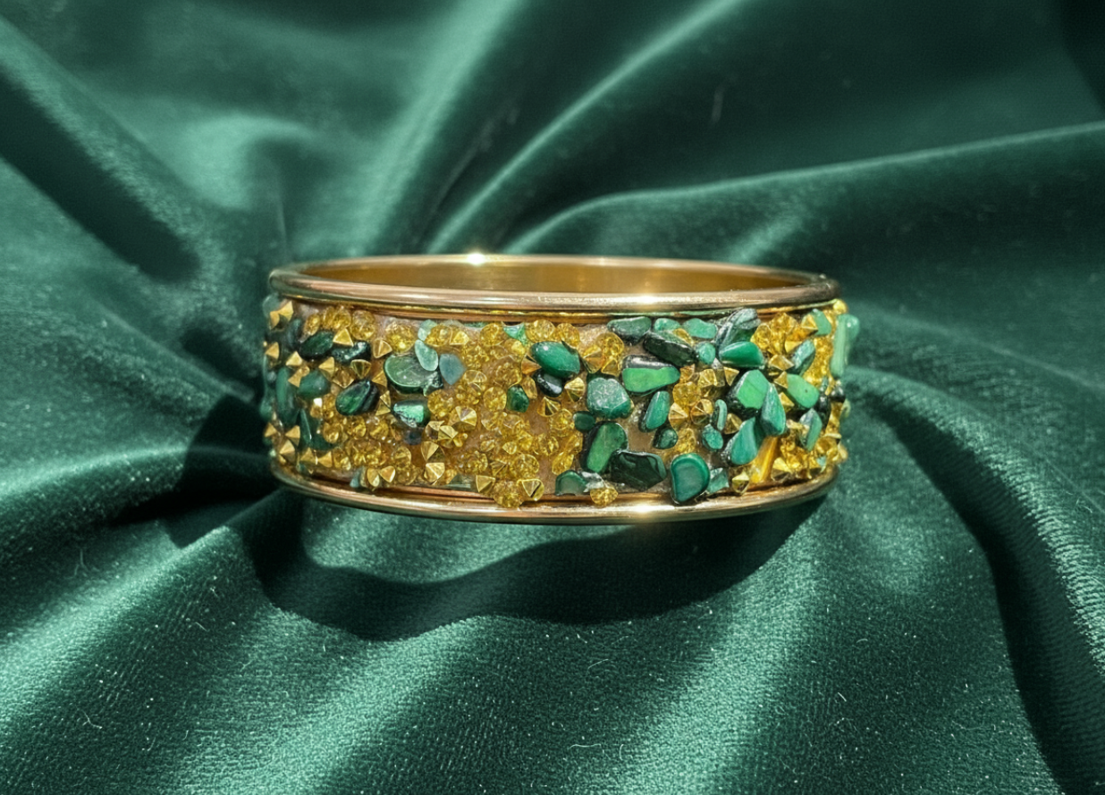 Green Gems Bangle